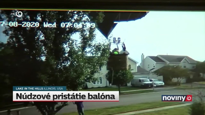 Núdzové pristátie balóna