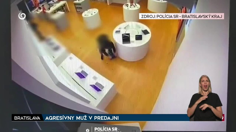 AGRESÍVNY MUŽ V PREDAJNI
