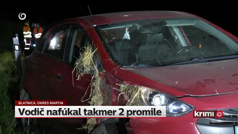Vodič nafúkal takmer 2 promile