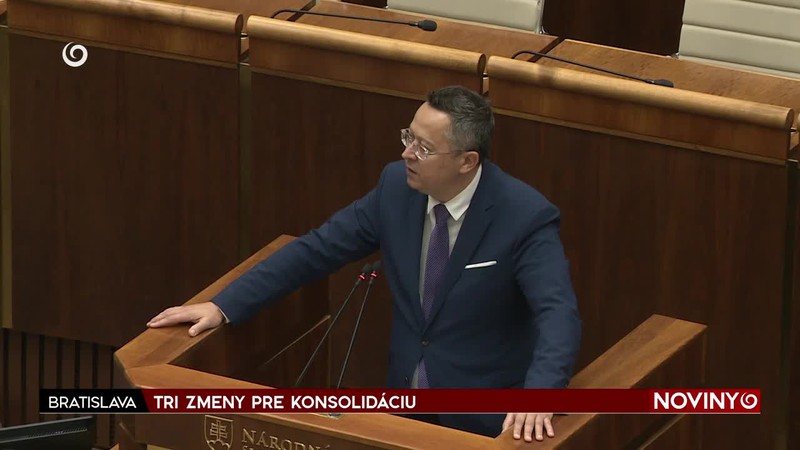 TRI ZMENY PRE KONSOLIDÁCIU