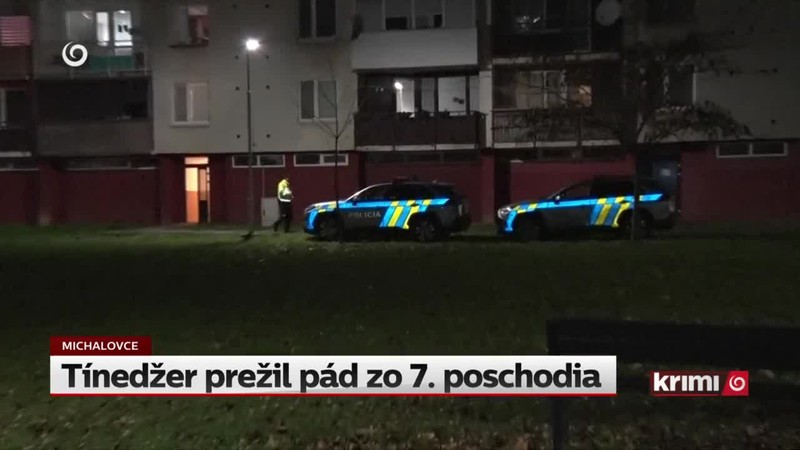 Tínedžer prežil pád zo 7. poschodia