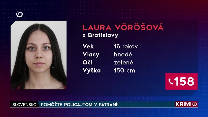 POMÔŽTE POLICAJTOM V PÁTRANÍ!