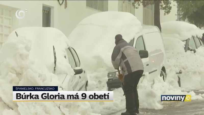 Búrka Gloria má 9 obetí