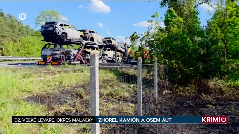 ZHOREL KAMIÓN A OSEM ÁUT