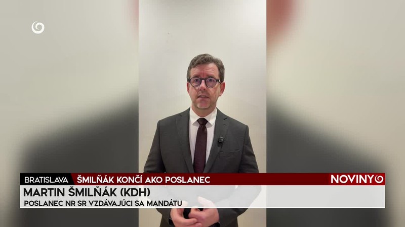 ŠMILŇÁK KONČÍ AKO POSLANEC