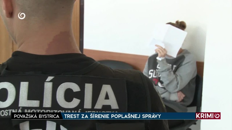 TREST ZA ŠÍRENIE POPLAŠNEJ SPRÁVY