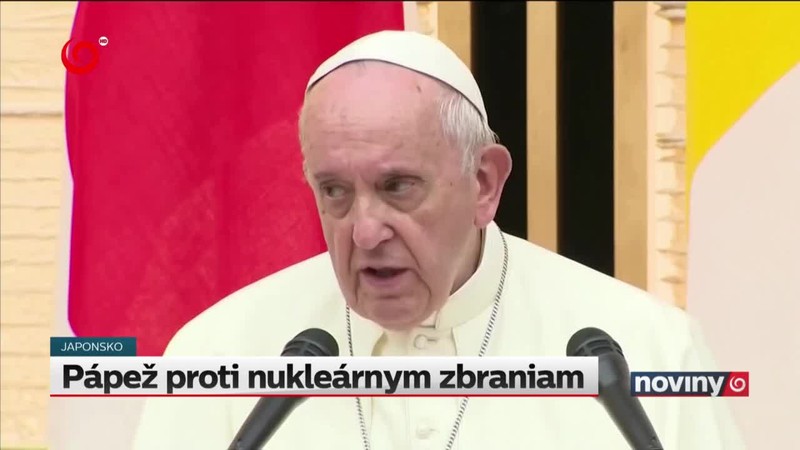 Pápež proti nukleárnym zbraniam