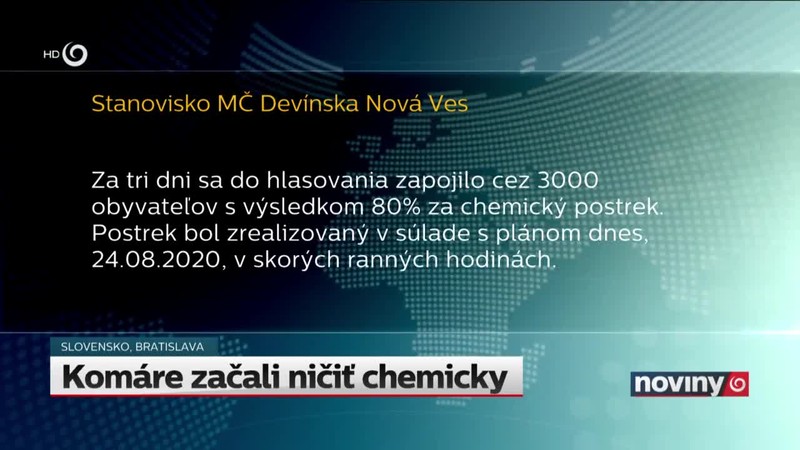 Komáre začali ničiť chemicky