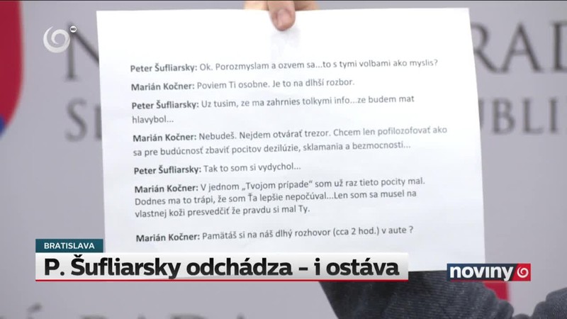 P. Šufliarsky odchádza - i ostáva