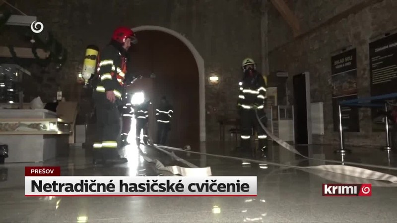 Netradičné hasičské cvičenie