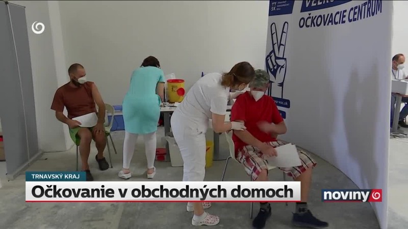 Očkovanie v obchodných domoch