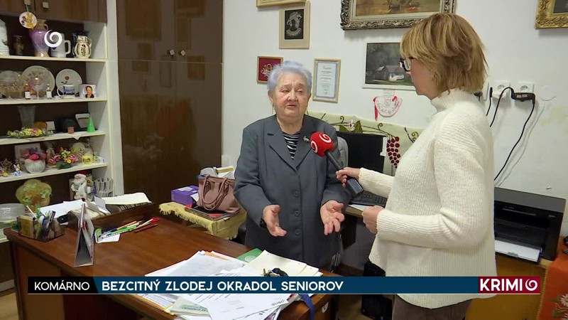 BEZCITNÝ ZLODEJ OKRADOL SENIOROV