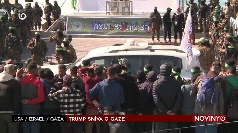 TRUMP SNÍVA O GAZE