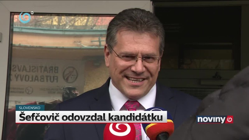 Šefčovič odovzdal kandidátku
