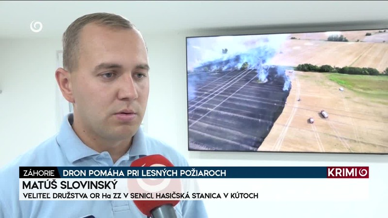 DRON POMÁHA PRI LESNÝCH POŽIAROCH