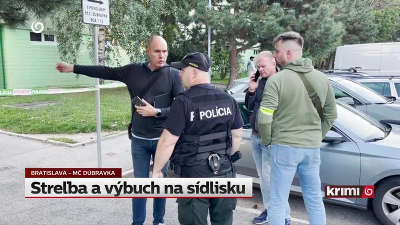 Streľba a výbuch na sídlisku
