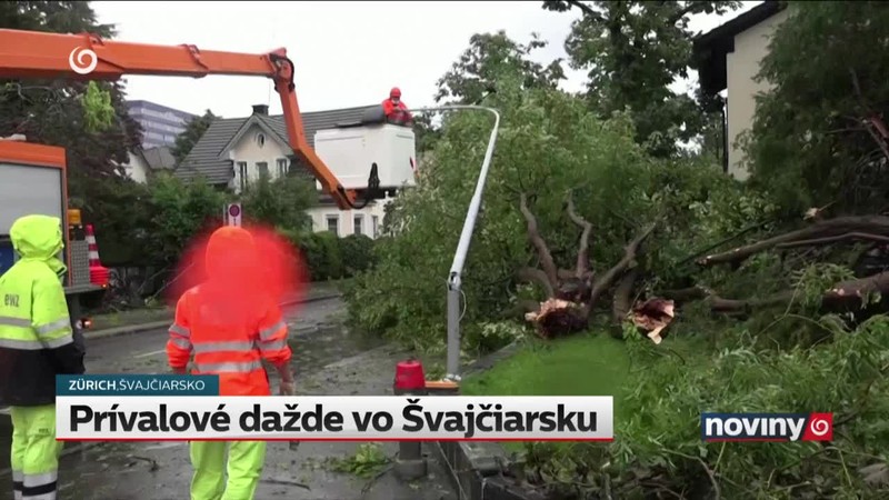 Prívalové dažde vo Švajčiarsku