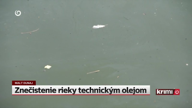 Znečistenie rieky technickým olejom