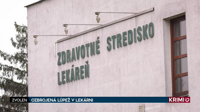 OZBROJENÁ LÚPEŽ V LEKÁRNI