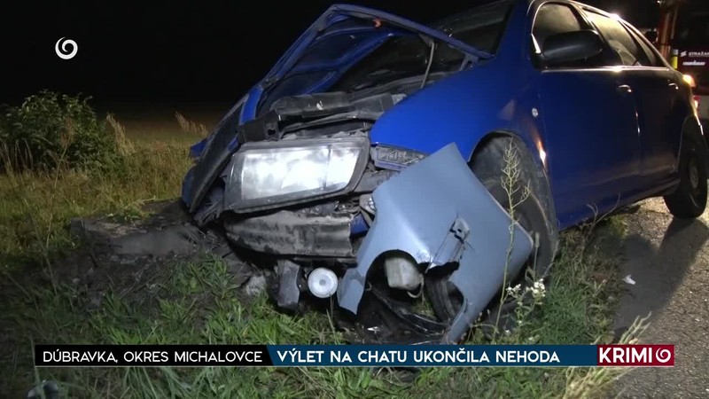 VÝLET NA CHATU UKONČILA NEHODA