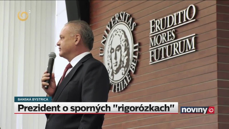 Prezident o sporných "rigorózkach"