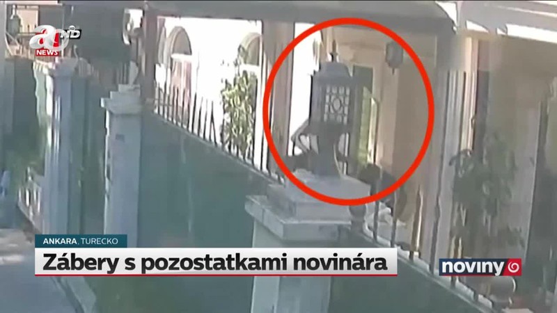 Zábery s pozostatkami novinára