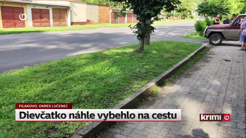 Dievčatko náhle vybehlo na cestu
