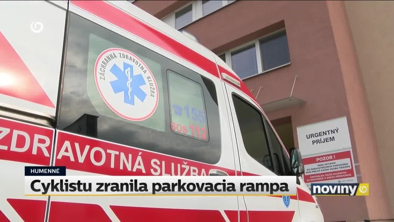 Cyklistu zranila parkovacia rampa