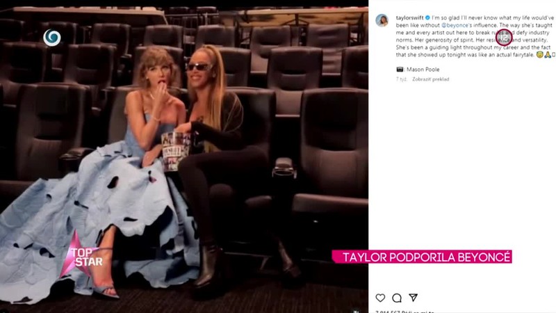 TAYLOR PODPORILA BEYONCÉ