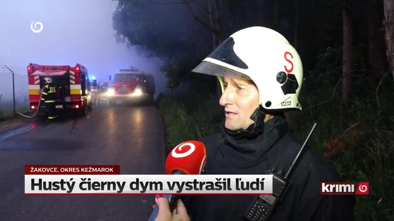 Hustý čierny dym vystrašil ľudí