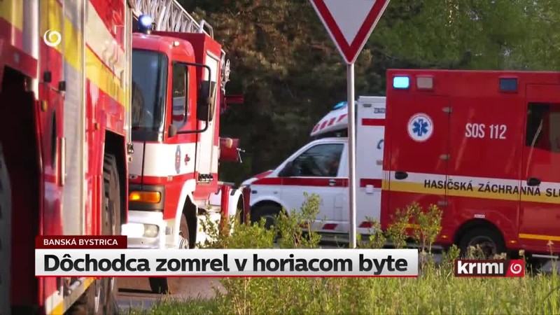Dôchodca zomrel v horiacom byte