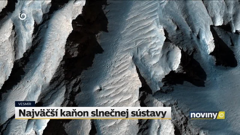 Najväčší kaňon slnečnej sústavy