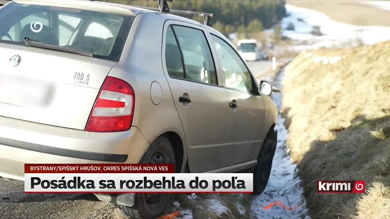 Posádka sa rozbehla do poľa
