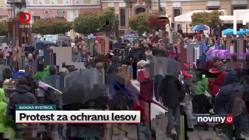 Protest za ochranu lesov