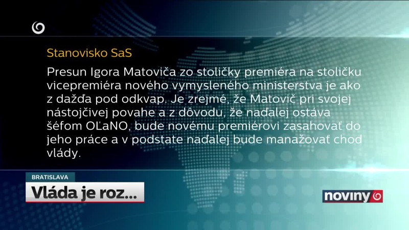Vláda je roz...