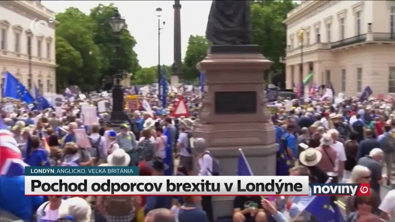 Pochod odporcov brexitu v Londýne