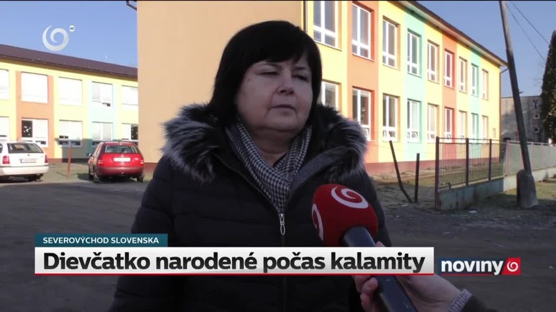Dievčatko narodené počas kalamity