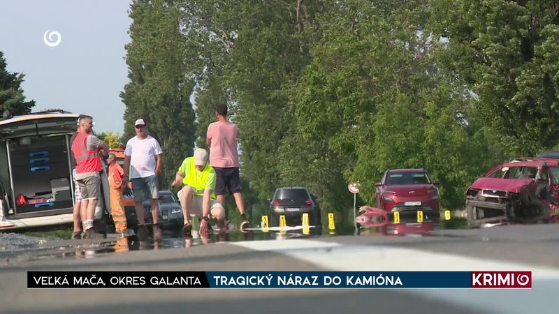 TRAGICKÝ NÁRAZ DO KAMIÓNA