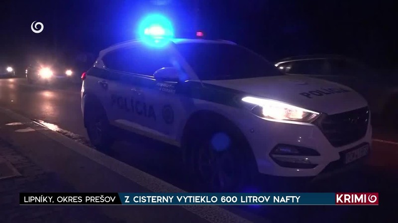 Z CISTERNY VYTIEKLO 600 LITROV NAFTY