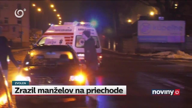 Zrazil manželov na priechode