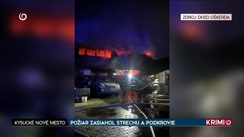 POŽIAR ZASIAHOL STRECHU A PODKROVIE