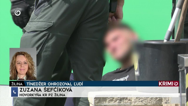 TÍNEDŽER OHROZOVAL ĽUDÍ