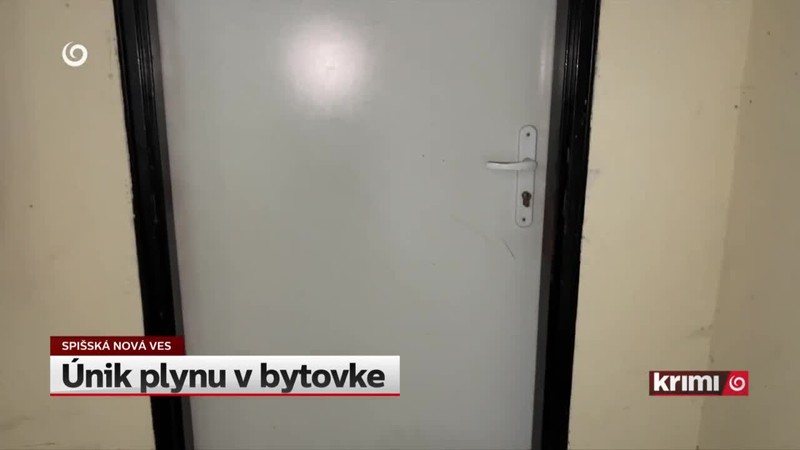 Únik plynu v bytovke