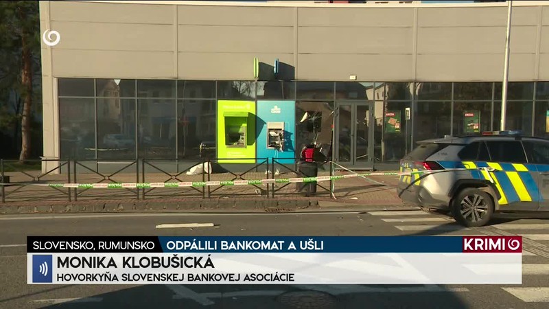 ODPÁLILI BANKOMAT A UŠLI