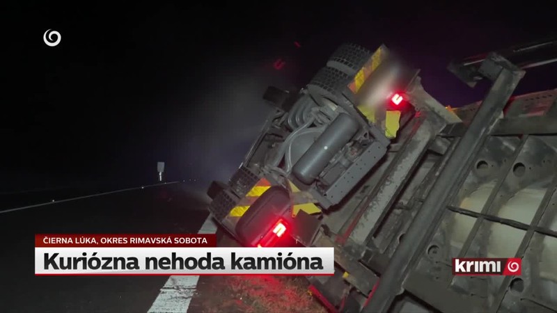 Kuriózna nehoda kamióna