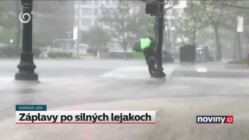 Záplavy po silných lejakoch