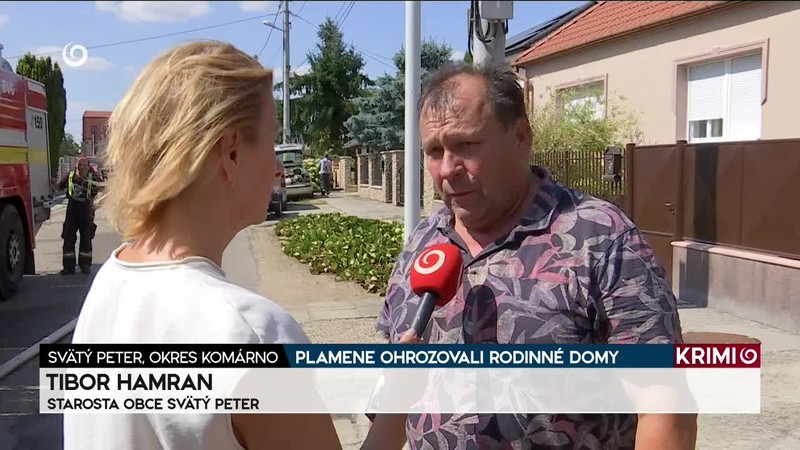 PLAMENE OHROZOVALI RODINNÉ DOMY