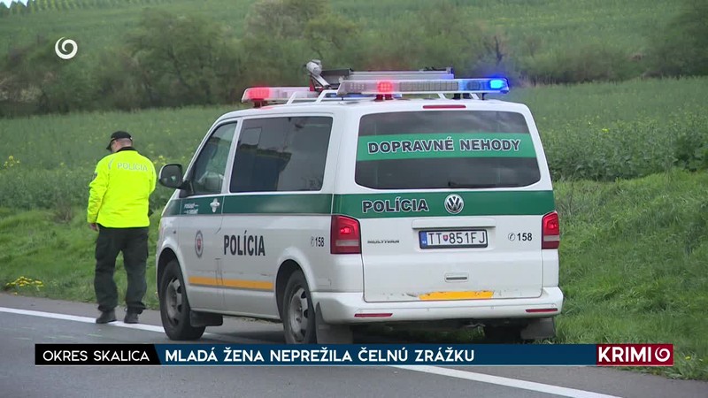MLADÁ ŽENA NEPREŽILA ČELNÚ ZRÁŽKU