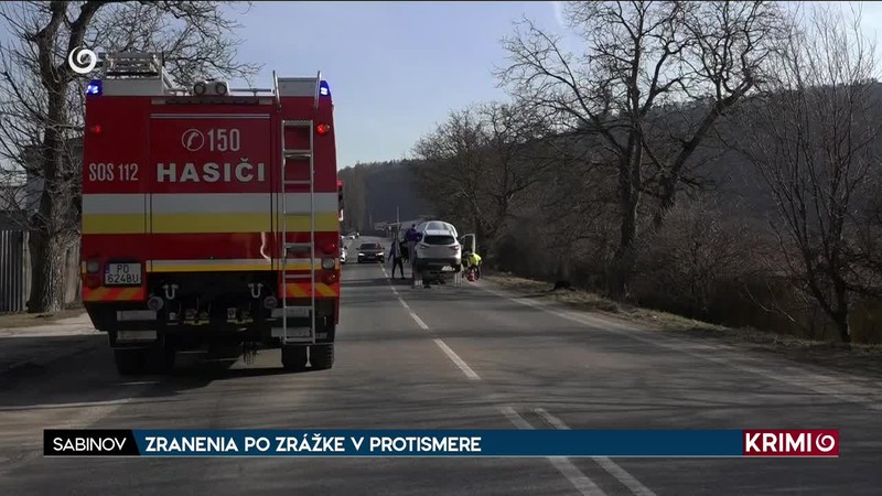 ZRANENIA PO ZRÁŽKE V PROTISMERE