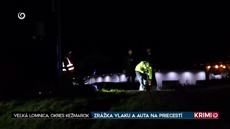 ZRÁŽKA VLAKU A AUTA NA PRIECESTÍ